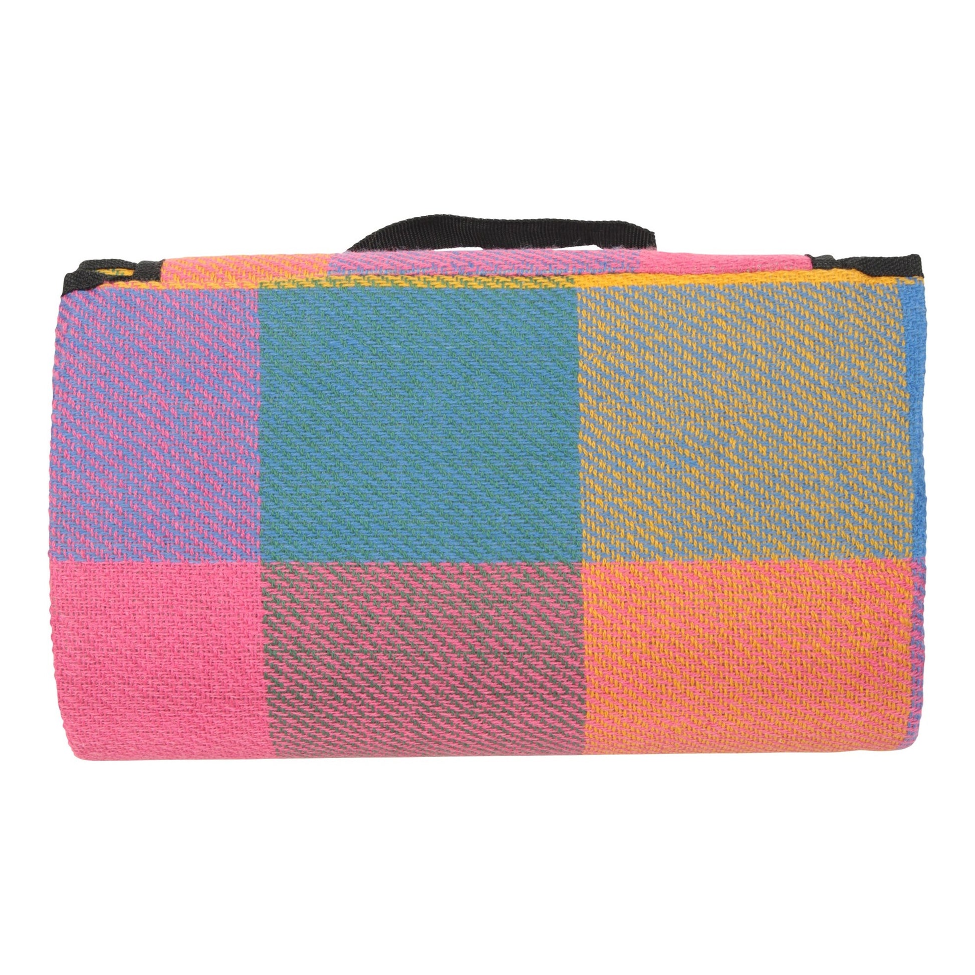 Pink - Back - Mountain Warehouse Checked Picnic Mat