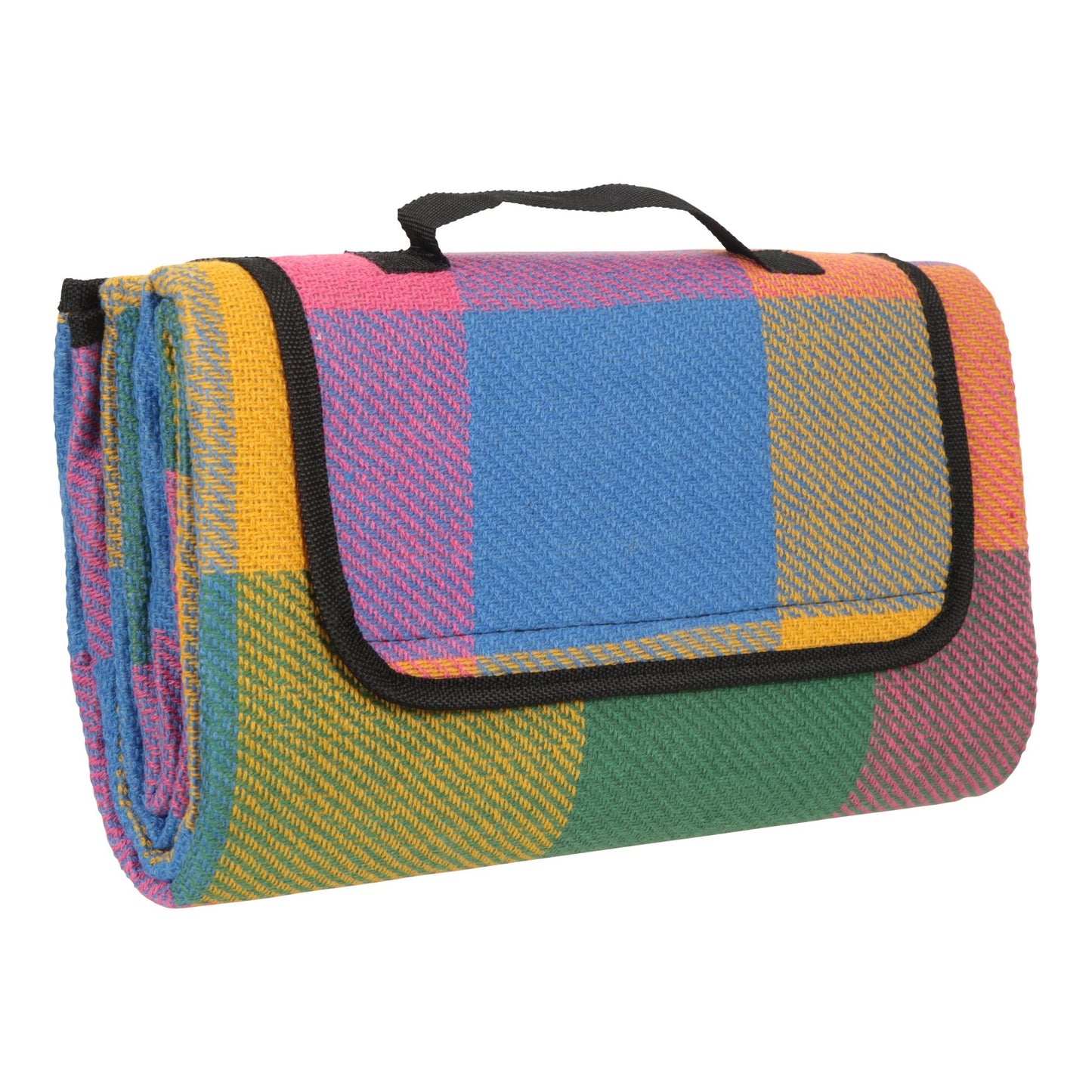 Pink - Side - Mountain Warehouse Checked Picnic Mat