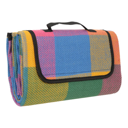 Pink - Side - Mountain Warehouse Checked Picnic Mat