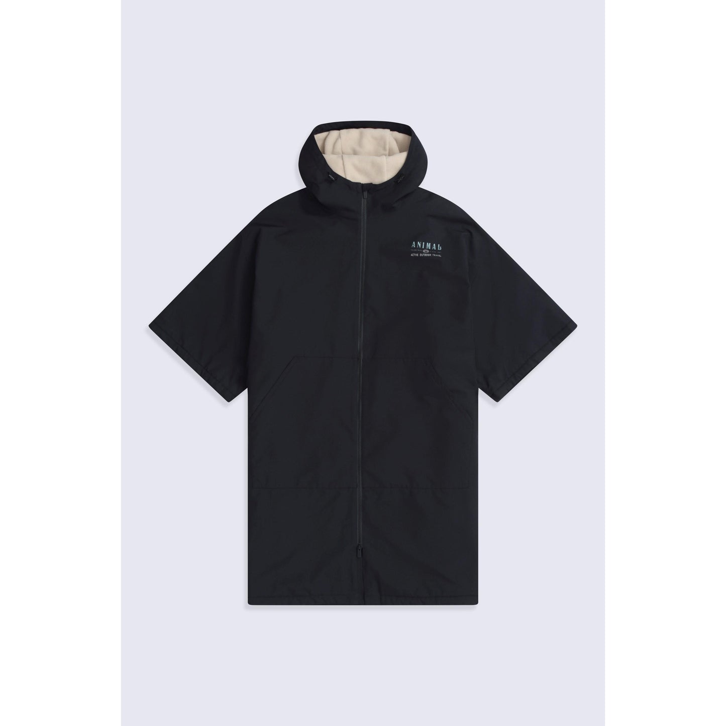 Dark Grey - Front - Animal Mens Misty Recycled Fleece Lined Parka