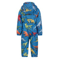 Blue - Back - Mountain Warehouse Childrens-Kids Puddle Dinosaur Rain Suit