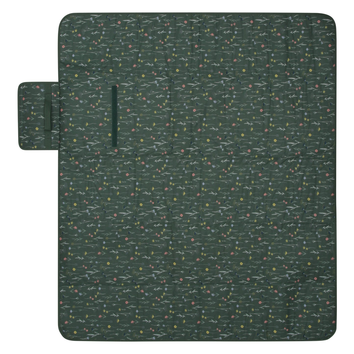 Khaki Green - Side - Mountain Warehouse Flowers Picnic Mat