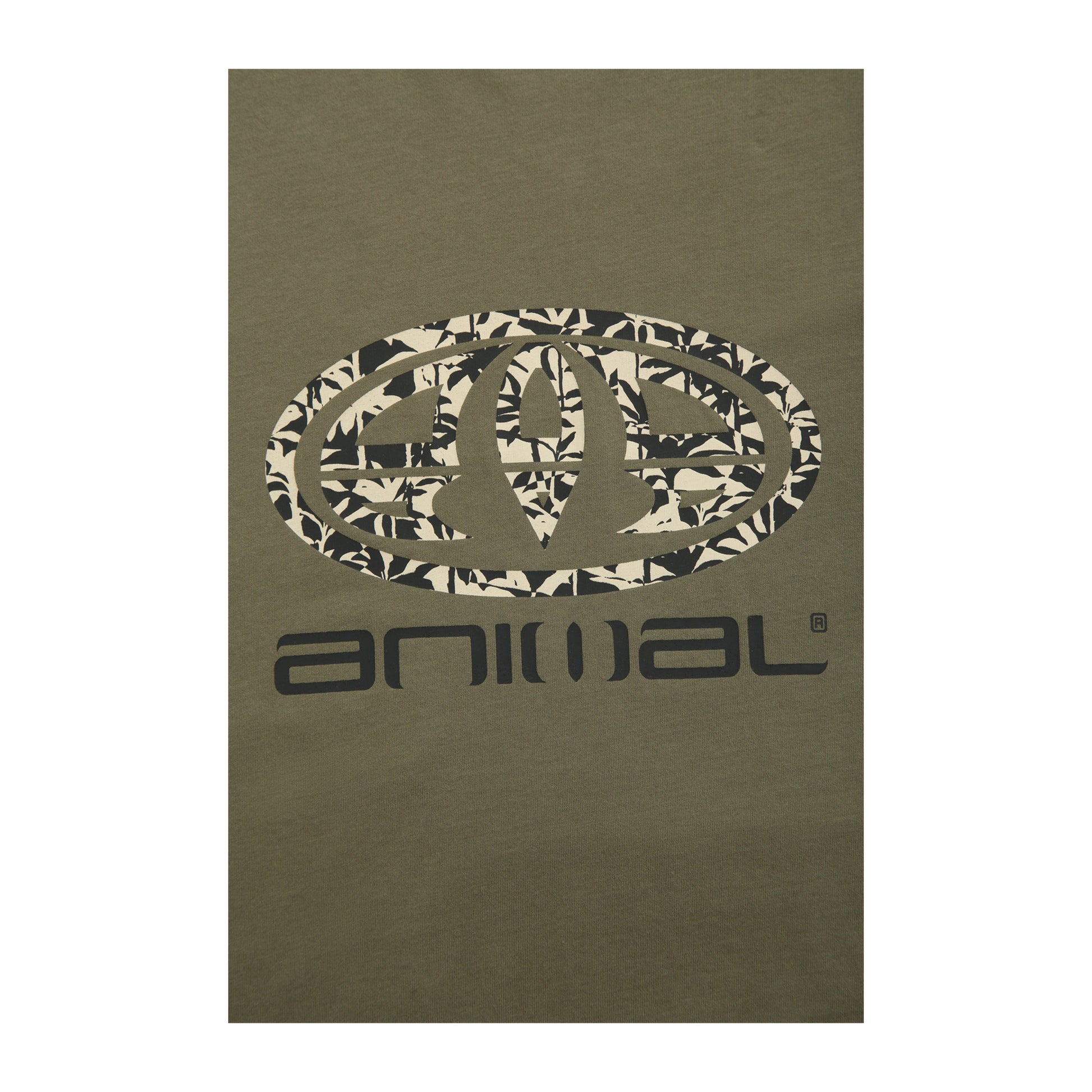 Green - Side - Animal Mens Jacob Organic T-Shirt