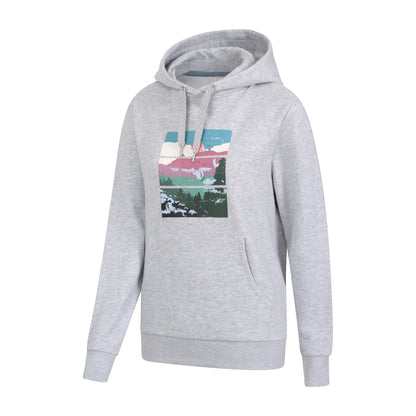 Light Grey - Lifestyle - Mountain Warehouse Womens-Ladies Trees Drawstring Hoodie
