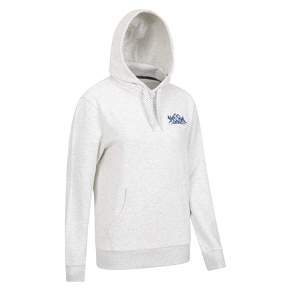 Cream - Side - Mountain Warehouse Womens-Ladies Badge Hoodie