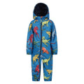Blue - Front - Mountain Warehouse Childrens-Kids Puddle Dinosaur Rain Suit