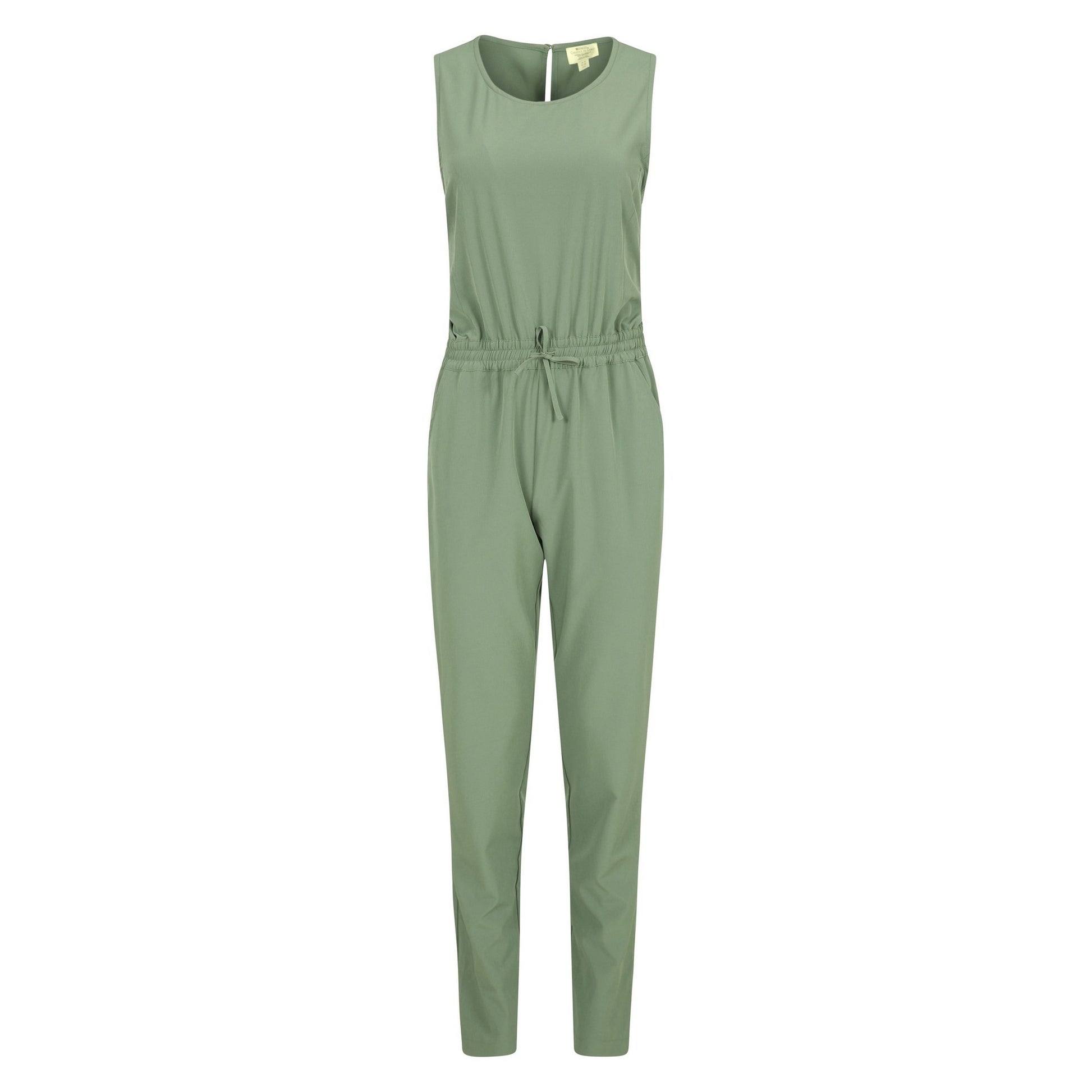 Khaki Green - Front - Mountain Warehouse Womens-Ladies Explore Lightweight Jumpsuit