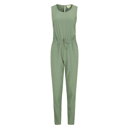 Khaki Green - Front - Mountain Warehouse Womens-Ladies Explore Lightweight Jumpsuit