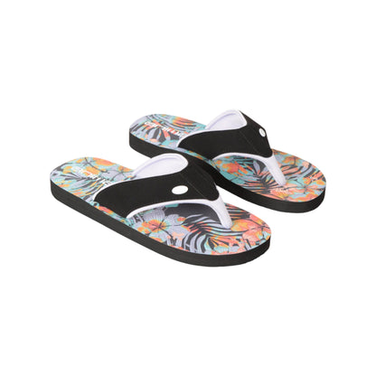 Mixed - Front - Animal Womens-Ladies Swish Tropical Floral Recycled Flip Flops