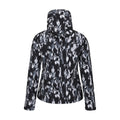 Jet Black - Back - Mountain Warehouse Womens-Ladies Exodus Patterned Water Resistant Soft Shell Jacket