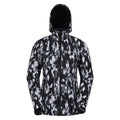 Jet Black - Front - Mountain Warehouse Womens-Ladies Exodus Patterned Water Resistant Soft Shell Jacket