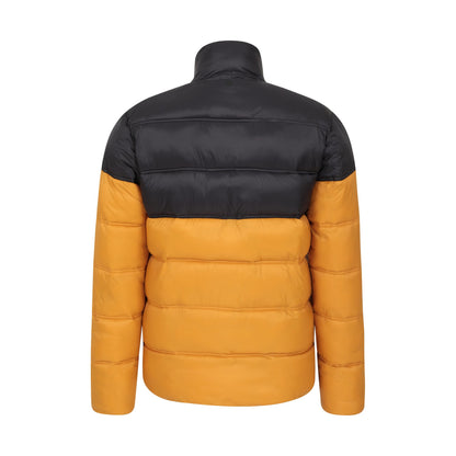 Yellow - Back - Mountain Warehouse Mens Charge Colour Block Padded Jacket