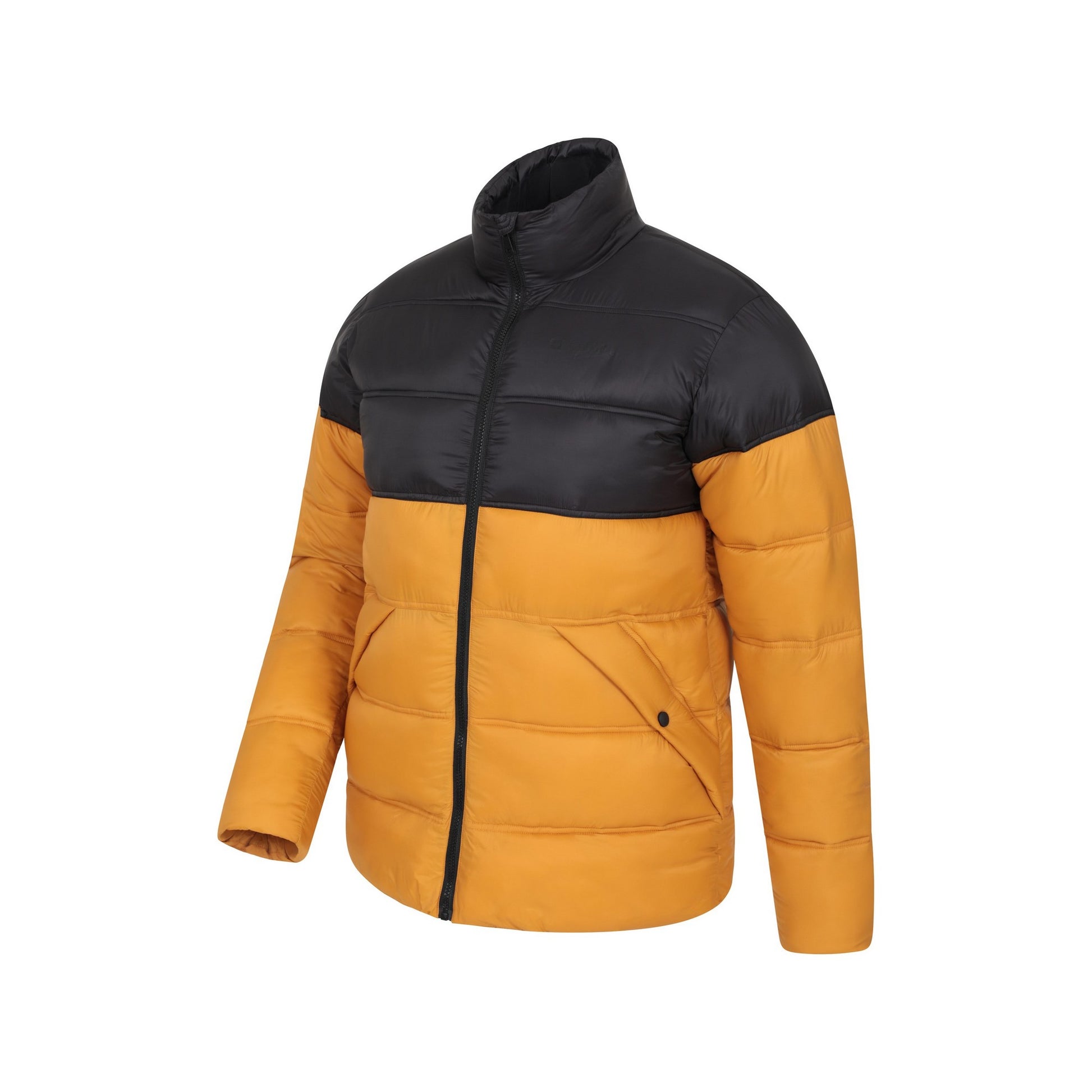 Yellow - Side - Mountain Warehouse Mens Charge Colour Block Padded Jacket