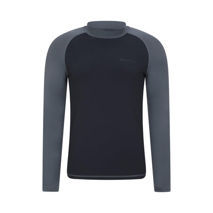 Monochrome - Front - Mountain Warehouse Mens Long-Sleeved Rash Guard