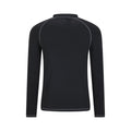 Black - Back - Mountain Warehouse Mens Long-Sleeved Rash Guard