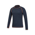 Indigo - Side - Mountain Warehouse Mens Long-Sleeved Rash Guard