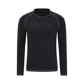 Black - Front - Mountain Warehouse Mens Long-Sleeved Rash Guard