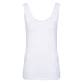 White - Front - Mountain Warehouse Womens-Ladies Organic Scoop Neck Vest Top