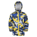 Pale Yellow - Back - Mountain Warehouse Childrens-Kids Raindrop Camo Waterproof Jacket And Trousers Set