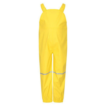 Pale Yellow - Side - Mountain Warehouse Childrens-Kids Raindrop Camo Waterproof Jacket And Trousers Set