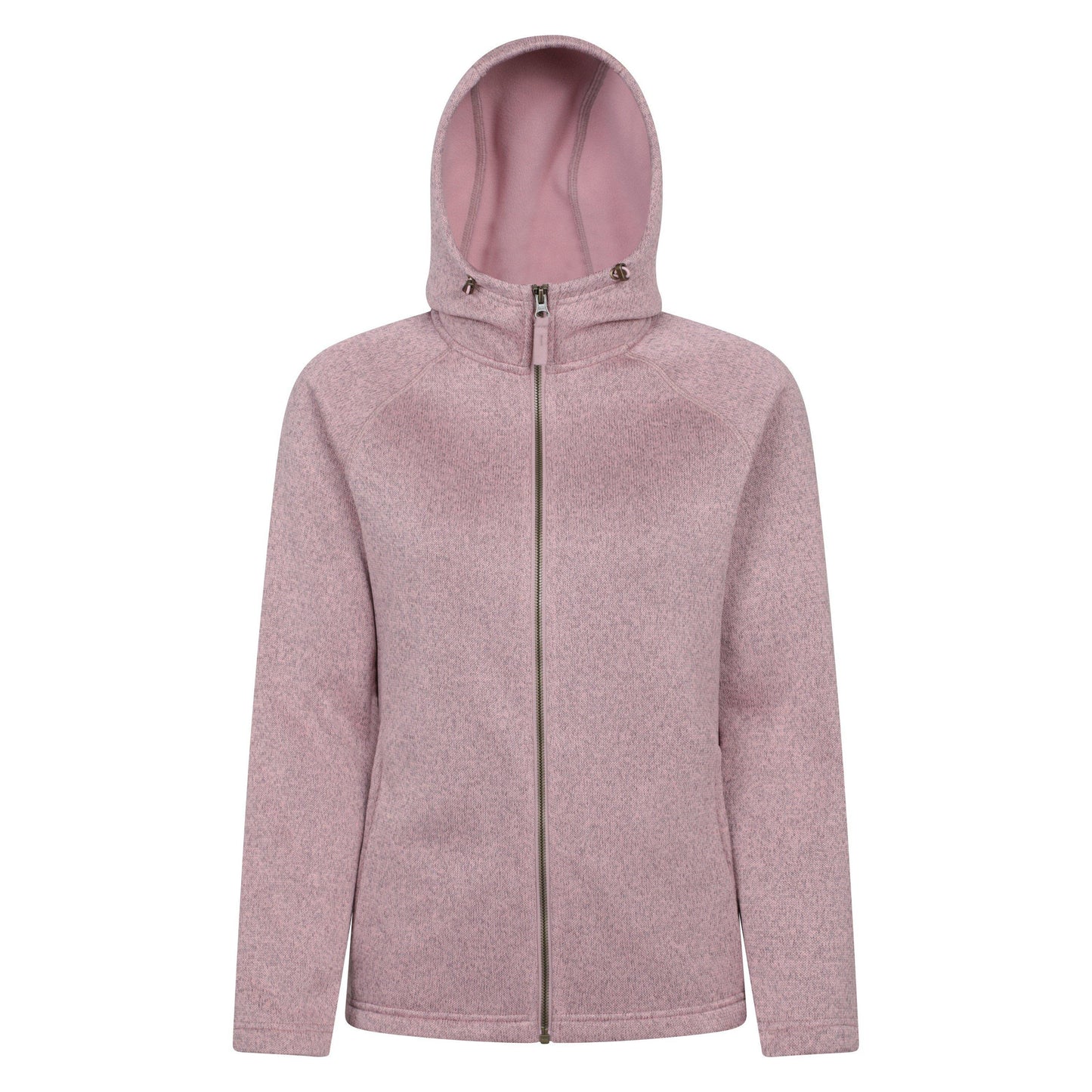 Pale Pink - Front - Mountain Warehouse Womens-Ladies Nevis Full Zip Hoodie