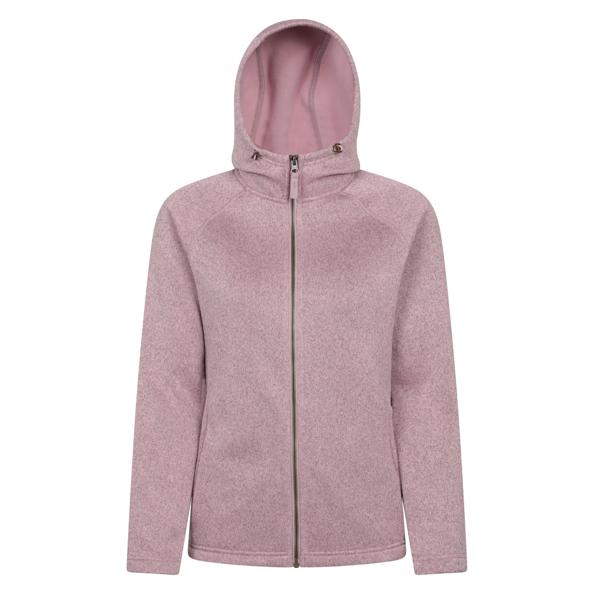 Pale Pink - Front - Mountain Warehouse Womens-Ladies Nevis Full Zip Hoodie
