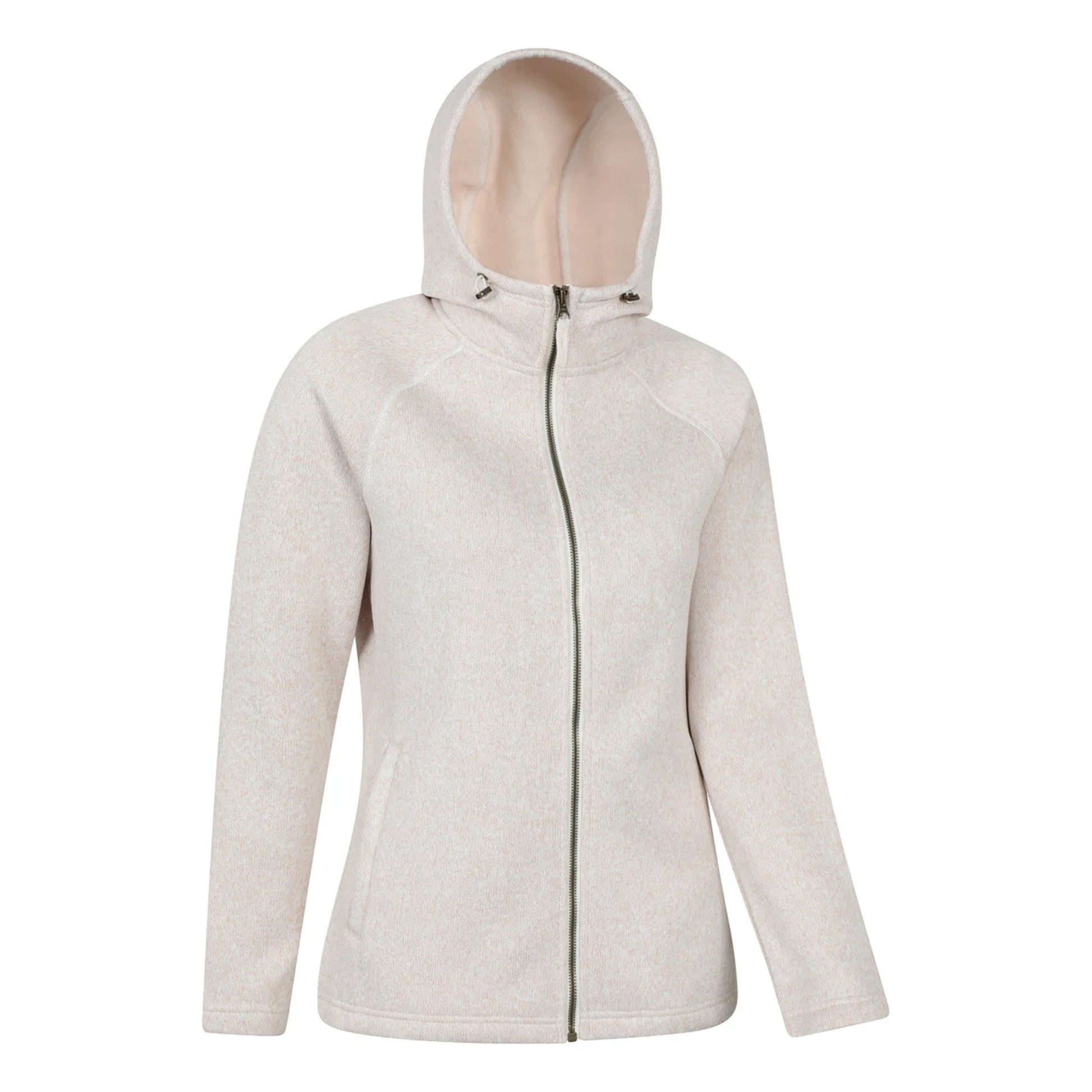 Beige - Side - Mountain Warehouse Womens-Ladies Nevis Full Zip Hoodie