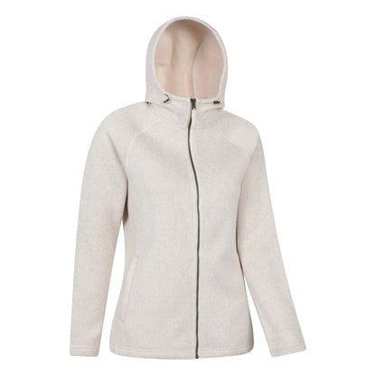Beige - Side - Mountain Warehouse Womens-Ladies Nevis Full Zip Hoodie