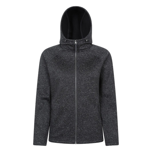 Dark Grey - Front - Mountain Warehouse Womens-Ladies Nevis Full Zip Hoodie