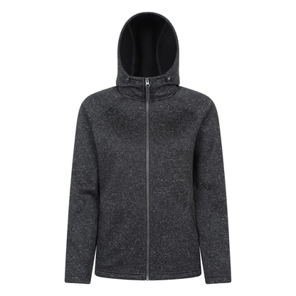 Dark Grey - Front - Mountain Warehouse Womens-Ladies Nevis Full Zip Hoodie