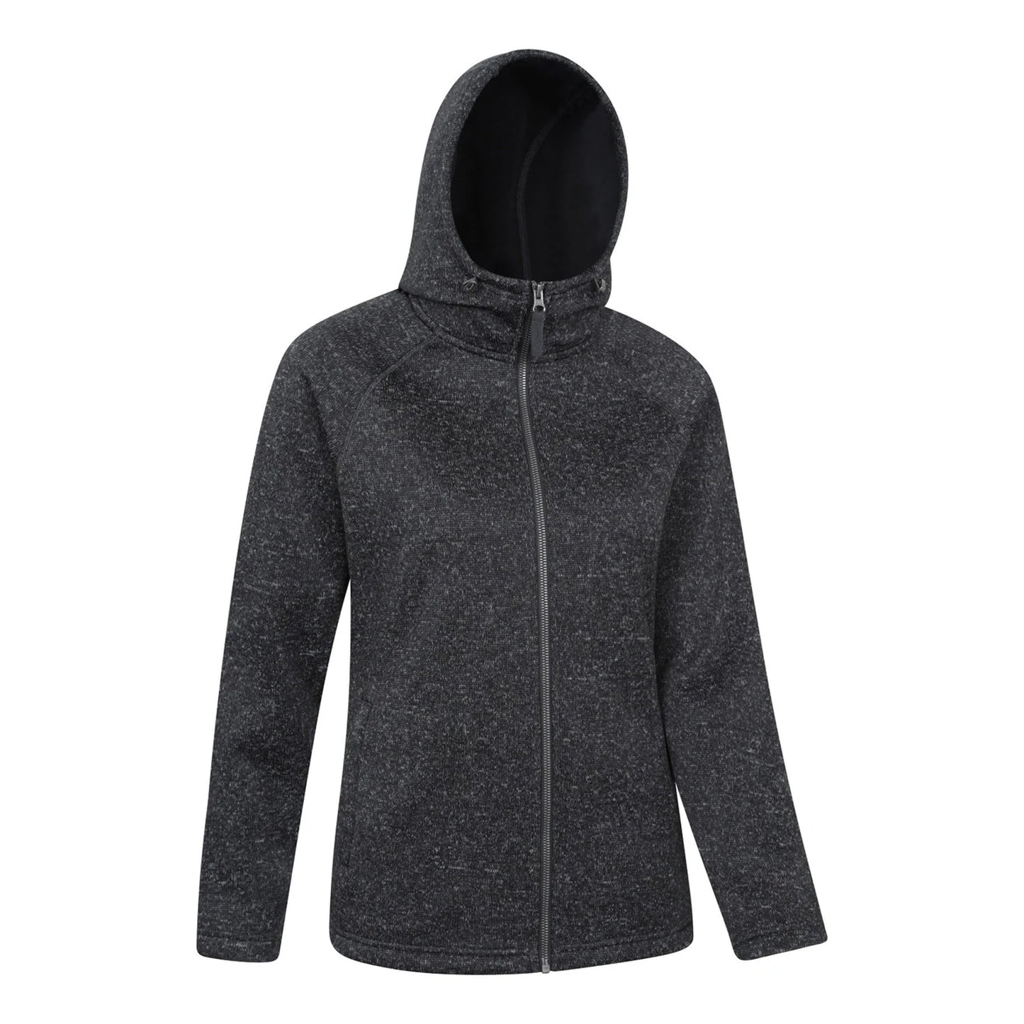 Dark Grey - Side - Mountain Warehouse Womens-Ladies Nevis Full Zip Hoodie