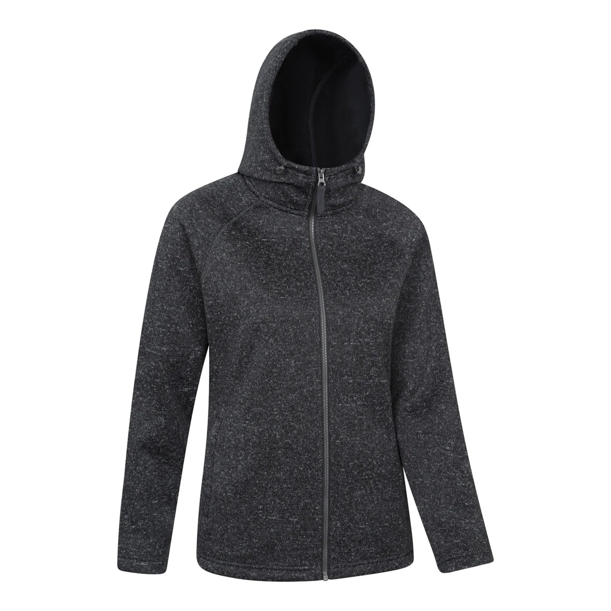 Dark Grey - Side - Mountain Warehouse Womens-Ladies Nevis Full Zip Hoodie