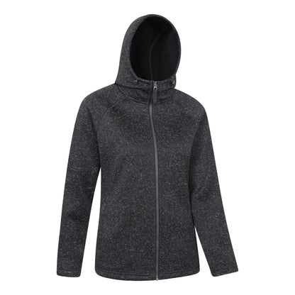 Dark Grey - Side - Mountain Warehouse Womens-Ladies Nevis Full Zip Hoodie