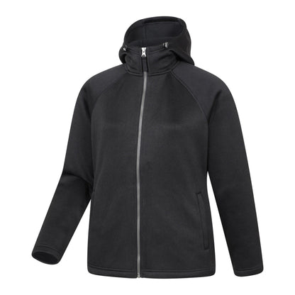 Jet Black - Side - Mountain Warehouse Womens-Ladies Nevis Full Zip Hoodie