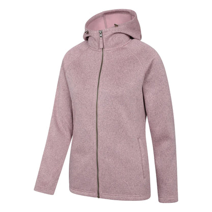 Pale Pink - Side - Mountain Warehouse Womens-Ladies Nevis Full Zip Hoodie