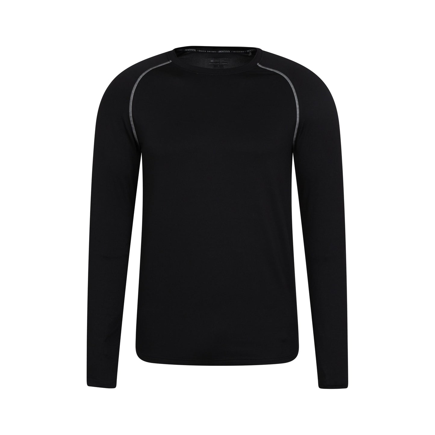 Black - Front - Mountain Warehouse Mens Energy Recycled Active Top