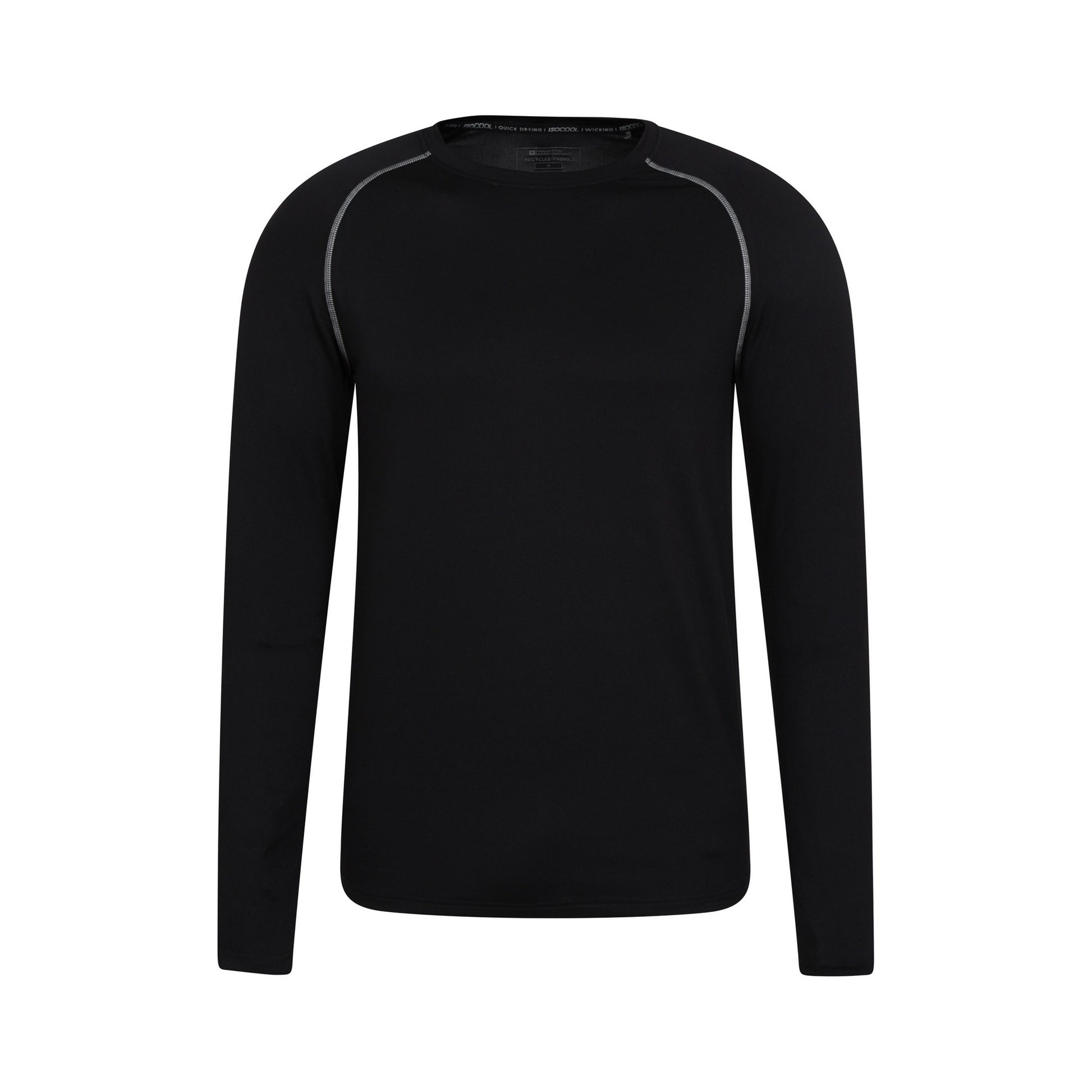 Black - Front - Mountain Warehouse Mens Energy Recycled Active Top