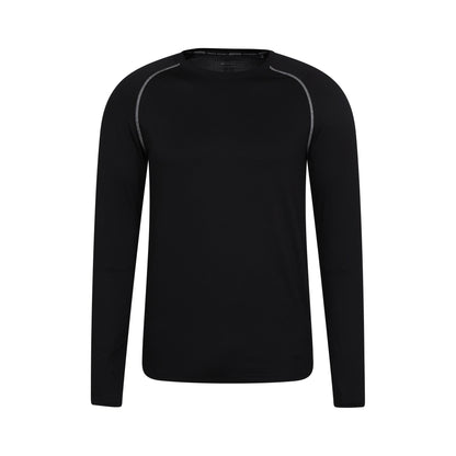 Black - Front - Mountain Warehouse Mens Energy Recycled Active Top