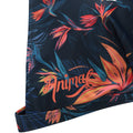 Orange - Side - Animal Womens-Ladies Iona Leaf Print Halter Neck Bikini Top