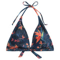Orange - Front - Animal Womens-Ladies Iona Leaf Print Halter Neck Bikini Top
