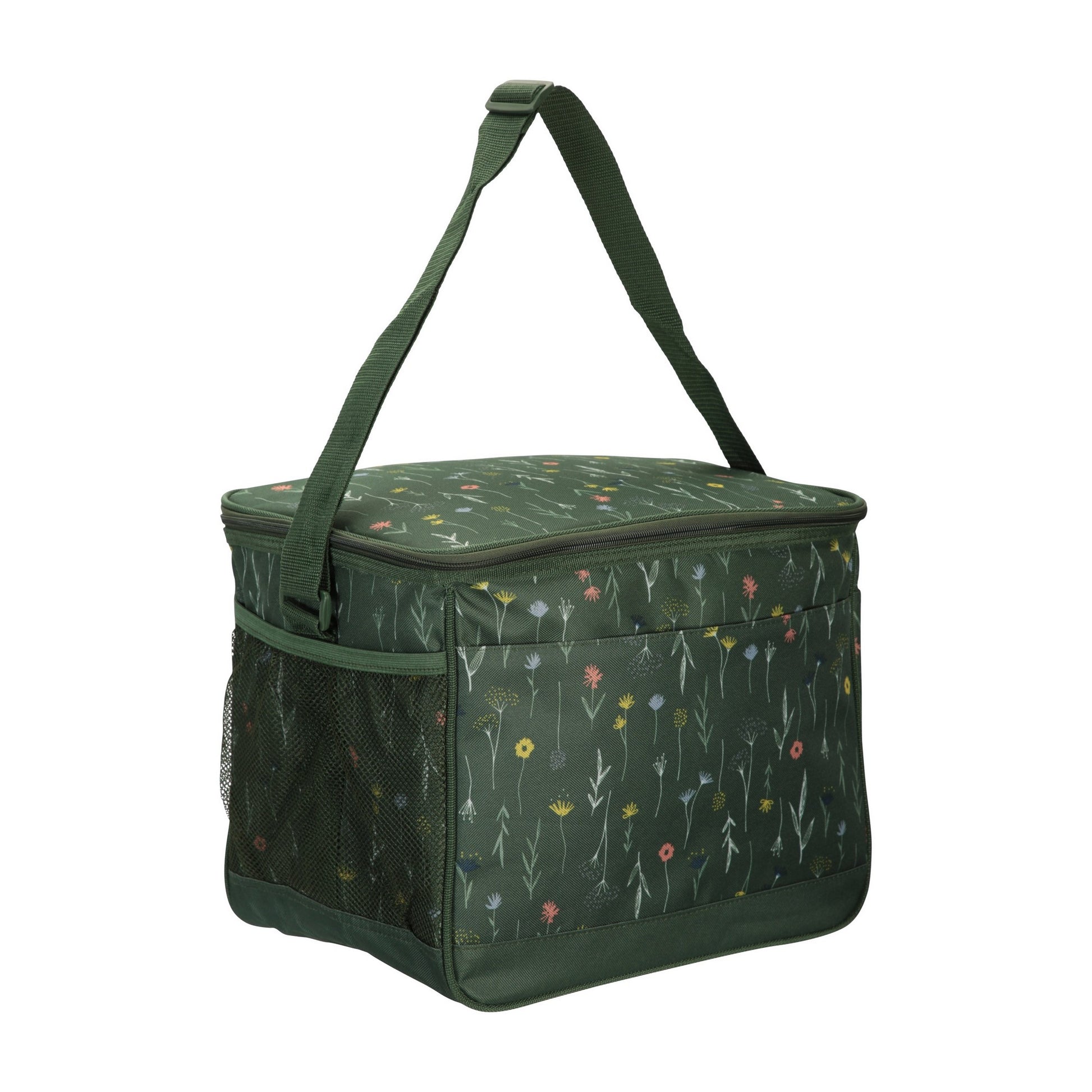 Khaki Green - Back - Mountain Warehouse 25L Floral Cooler Bag