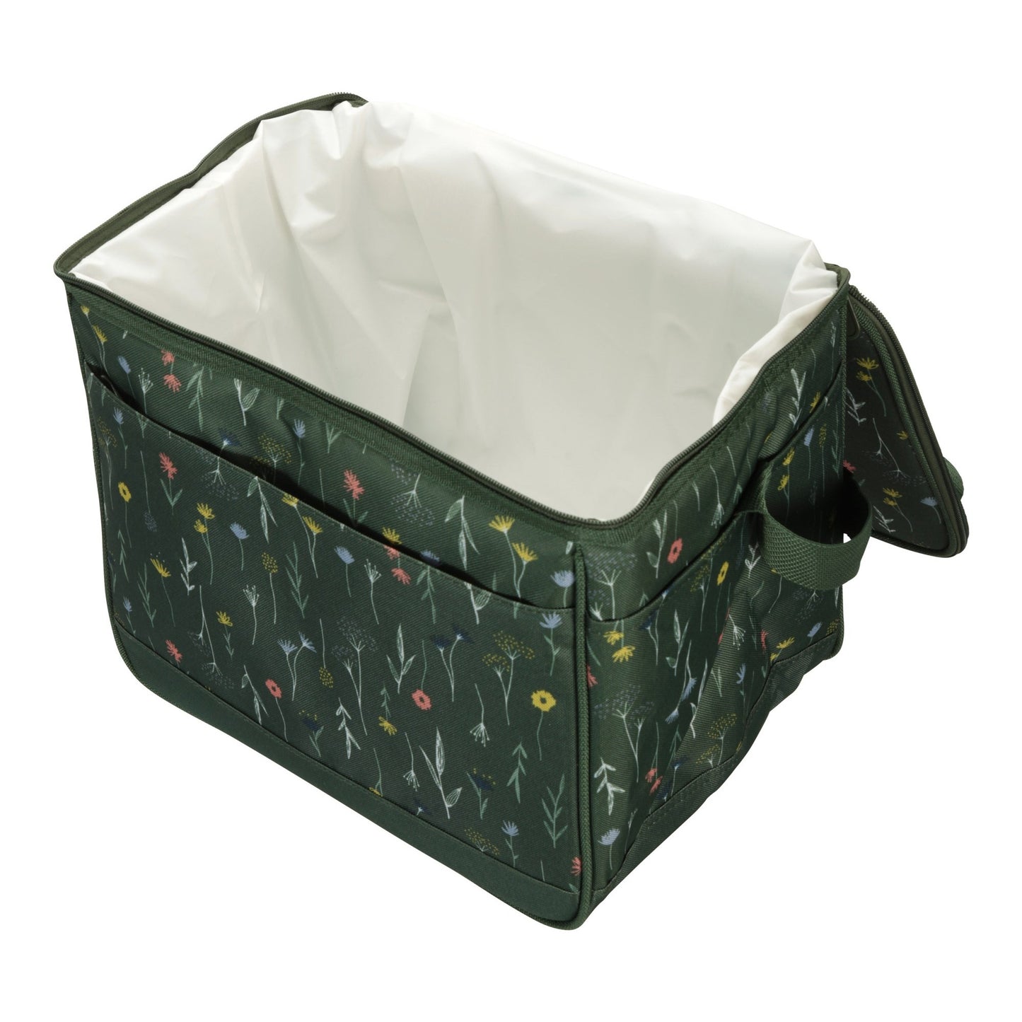 Khaki Green - Side - Mountain Warehouse 25L Floral Cooler Bag