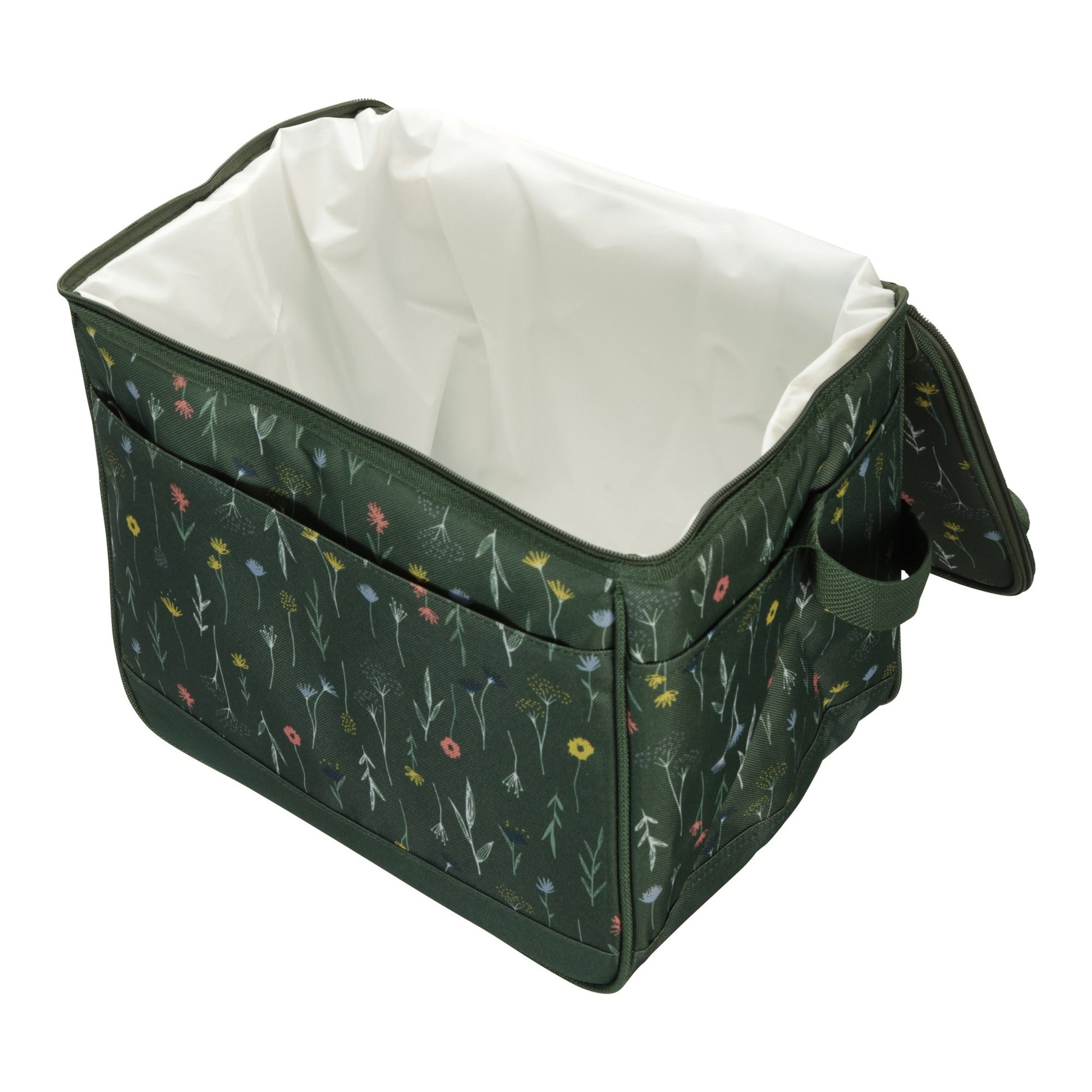 Khaki Green - Side - Mountain Warehouse 25L Floral Cooler Bag