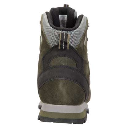 Khaki Green - Back - Mountain Warehouse Mens Extreme Excursion Suede Walking Boots
