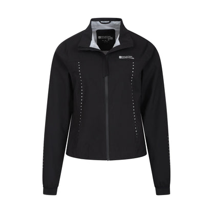 Black - Pack Shot - Mountain Warehouse Womens-Ladies Pro 2.5 Layer Cycling Jacket