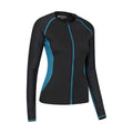 Teal - Lifestyle - Mountain Warehouse Womens-Ladies Fistral Contrast Detail Rash Top