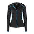 Teal - Pack Shot - Mountain Warehouse Womens-Ladies Fistral Contrast Detail Rash Top