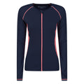 Navy - Front - Mountain Warehouse Womens-Ladies Fistral Contrast Detail Rash Top
