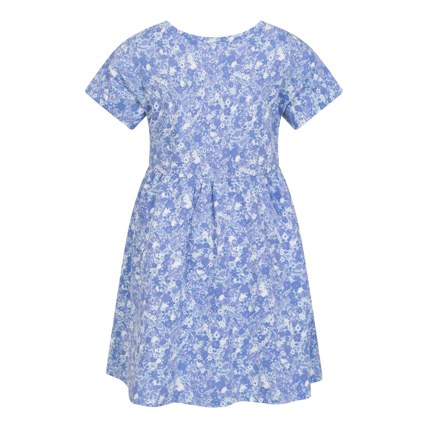 Blue - Back - Mountain Warehouse Childrens-Kids Essentials Lora Floral Casual Dress