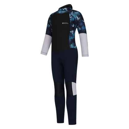 Blue - Side - Mountain Warehouse Childrens-Kids Full Wetsuit